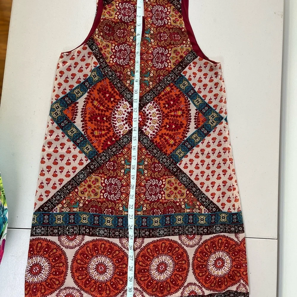 by & by Orange Red Halter Sundress - Picture 12 of 13